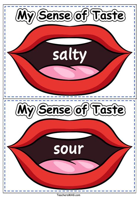 Sense of Taste Printables for Preschoolers | TeachersMag.com