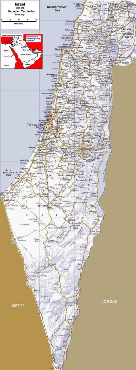 Maps of Israel