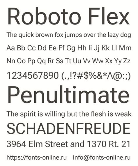 Roboto Flex font