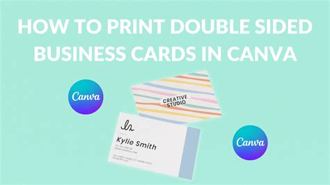 How to Print Double Sided Business Cards in Canva - Blogging Guide