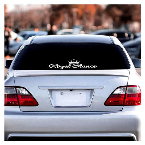 WINDSHIELD CAR STICKER 'ROYAL STANCE' - NDEstore