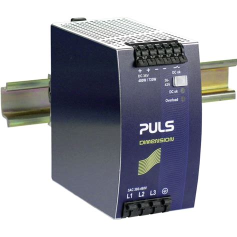 PULS QT20.361 Dimension DIN Rail Power Supply 36V DC 13.3A 480W 3-Ph ...