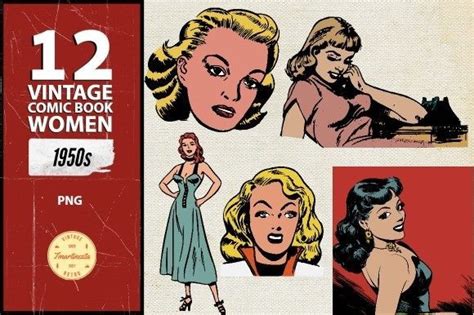 2 1950s Romance Designs & Graphics