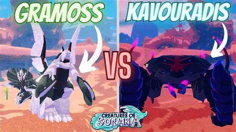 GRAMOSS REDESIGN VS KAVOURADIS! || Creatures of Sonaria - YouTube