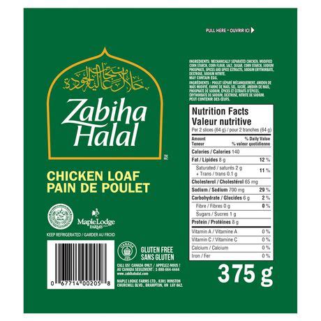 Zabiha Halal Original Chicken Loaf | Walmart Canada