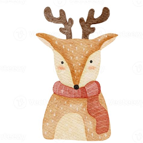 Reindeer Watercolor Illustration 13166144 PNG