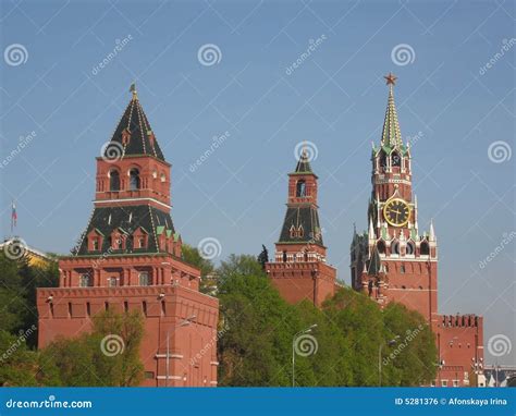 Moscow, Russia, Kremlin Castle Royalty Free Stock Image - Image: 5281376