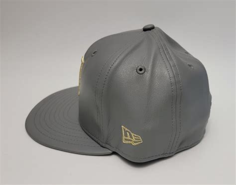 Vegas Golden Knights New Era 59FIFTY Faux Leather Fitted Gray Hat NHL ...