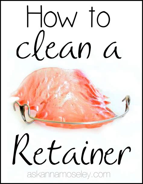 How to Clean a Retainer | How to clean retainers, Retainer cleaner, Cleaning hacks