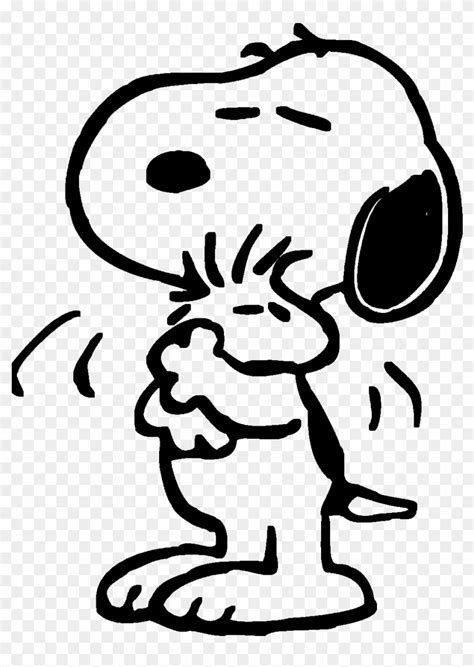 Snoopy And Woodstock Hugging Coloring Page Coloring Pages