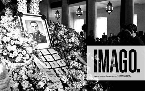 MOSCOW, USSR. Soviet cosmonaut Vladimir Komarov funeral