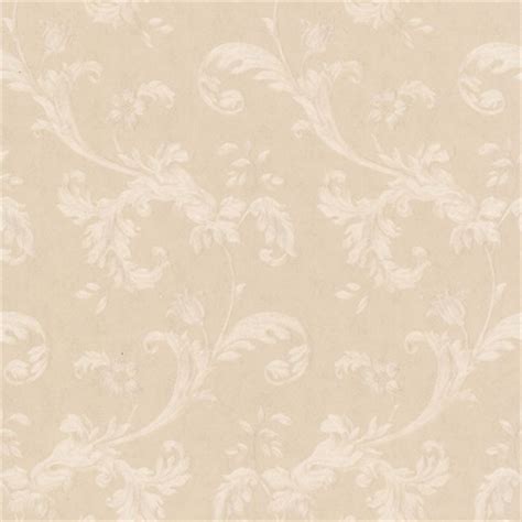 990-65036 | Isleworth White Floral Scroll | Wallpaper Boulevard