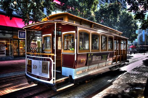 Wallpaper : San Francisco, cable car, tram, metropolitan area, land ...