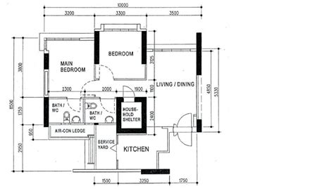 3 Room Bto Floor Plan - floorplans.click