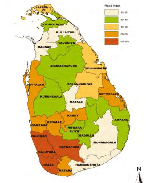 Flood prone areas of Sri Lanka | Download Scientific Diagram