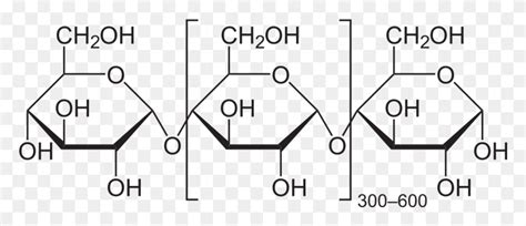 Clip Art Transparent Amylose Wikipedia Amylose Structure, Text, Number ...