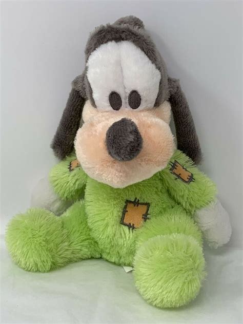 Disney Parks Baby Goofy Plush Chime Sound Green Soft Stuffed Animal 9 ...