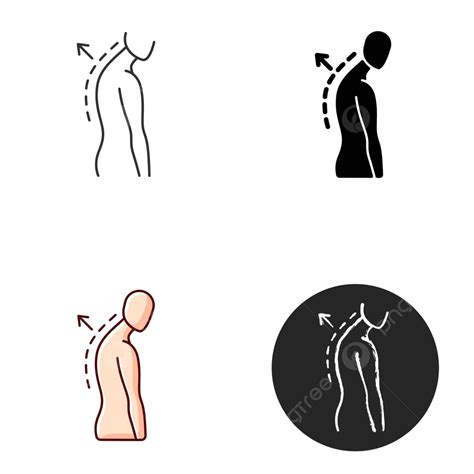 Thoracic Kyphosis Icon Web Collection Clip Art Vector, Web, Collection ...