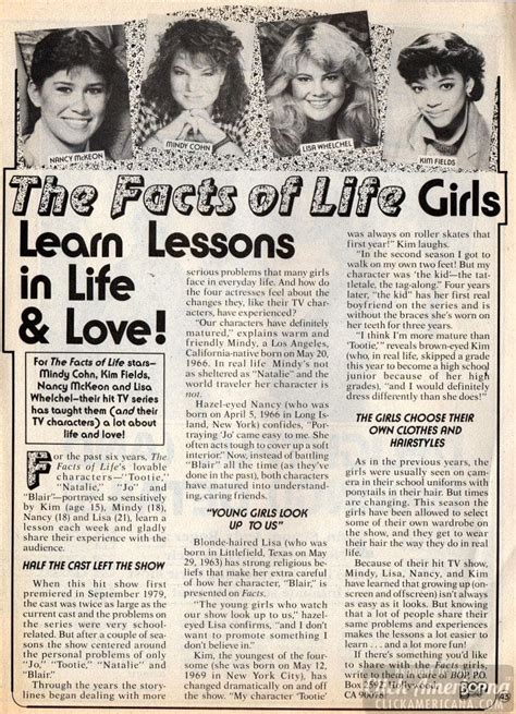 The 'Facts of Life' theme song & lyrics - plus meet the TV show's stars (1979-1988) - Click ...