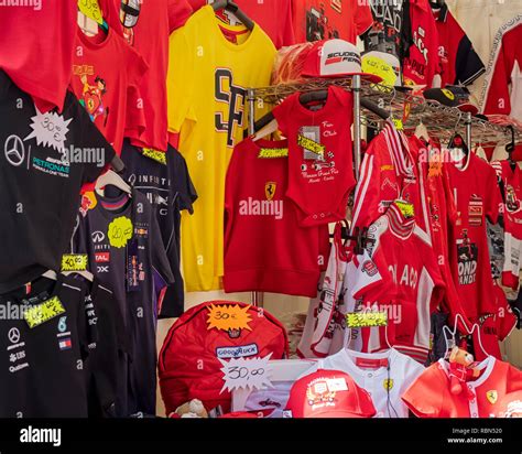 MONTE CARLO, MONACO: MAY 26, 2018: F1 Grand Prix Merchandise for sale at gift stall during Grand ...