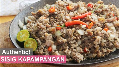 AUTHENTIC PORK SISIG KAPAMPANGAN | HUNGRY MOM COOKING - YouTube