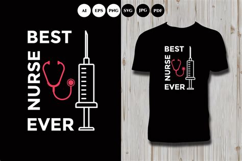 Nurse Typography Tee Design Graphic by Shaan Design Store · Creative ...