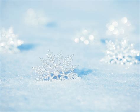 White snowflakes-Winter Close-up HD Wallpaper Preview | 10wallpaper.com