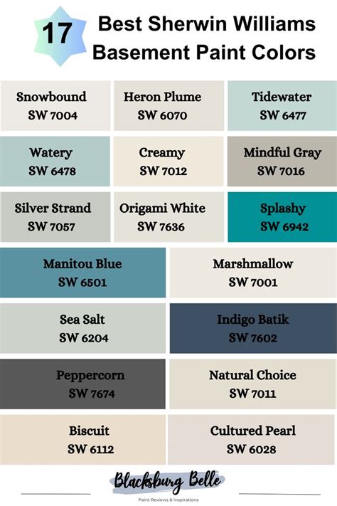 17 Best Sherwin Williams Basement Paint Colors (Trend 2023) | Basement ...