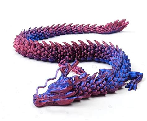 3D Printed Articulated Dragon-Realistic Dragon Figure Toys with Movable Joints,Strong and ...