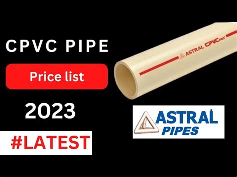 Astral plumbing pipes price| 3/4" & 1" | - YouTube