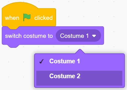 How to switch between sprites costumes in Scratch | FLLCasts