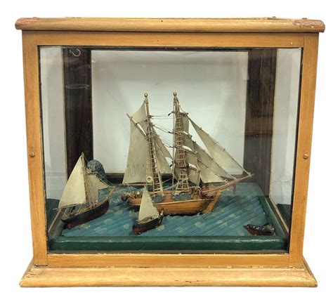 At Auction: Antique Model Sailing Ship