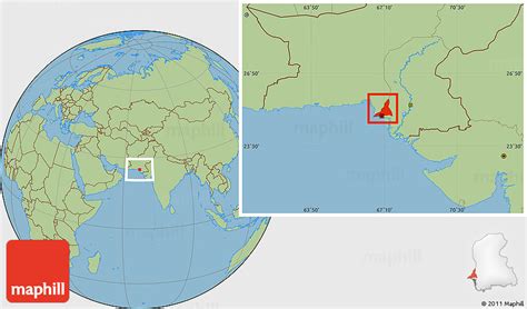 Location Of Karachi On Map - Blythe Starlene