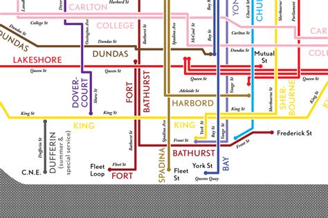 Toronto streetcar system map print, 1932 – Fifty-Three Studio