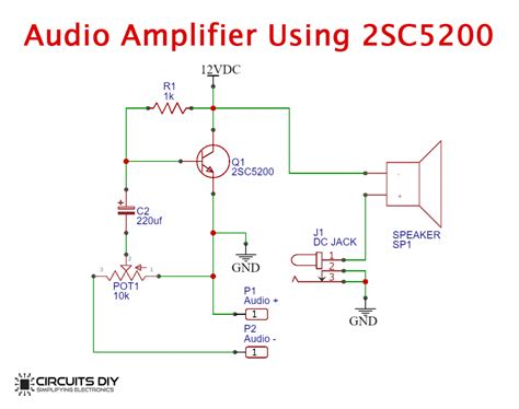 Powerful Audio Amplifier Circuit Using 2sc5200 Transistor Ultra Bass ...