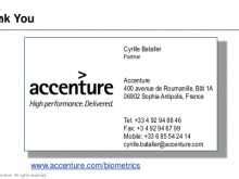 72 Best Accenture Business Card Template Formating for Accenture ...