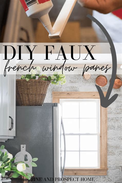 DIY Faux French Window Panes - Pine and Prospect Home