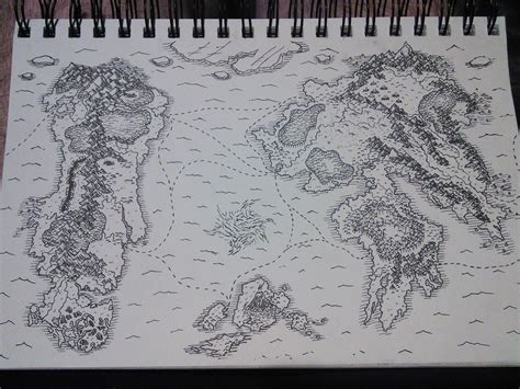 Hand drawn map of my DnD world : r/worldbuilding