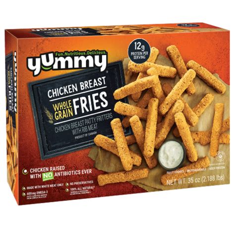 Yummy Frozen Fully Cooked Whole Grain Chicken Breast Fries, 35 oz - Kroger