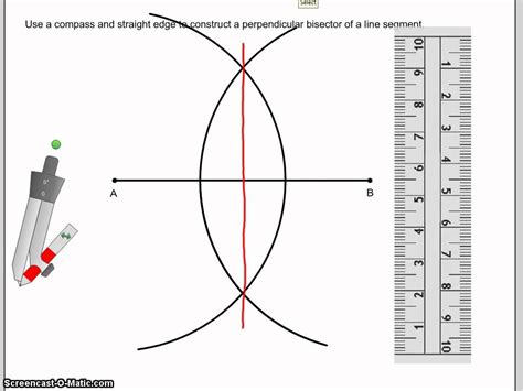 Construct a Perpendicular Bisector of a Line Segment | Interior and exterior angles ...