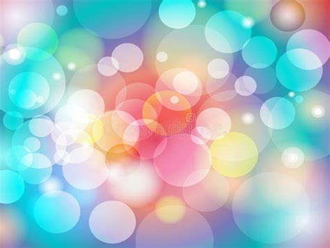 Abstract Colorful Blur Bokeh Background Design Stock Vector - Image: 50631929