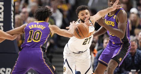 Lakers' five-game winning streak ends with loss to the Nuggets - Los ...