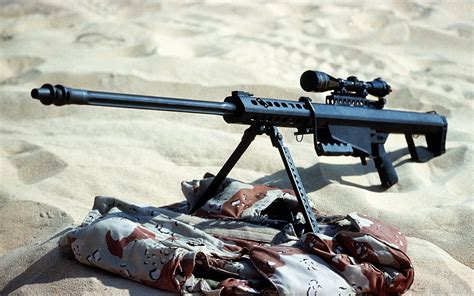 Download Man Made Barrett M82 Sniper Rifle HD Wallpaper