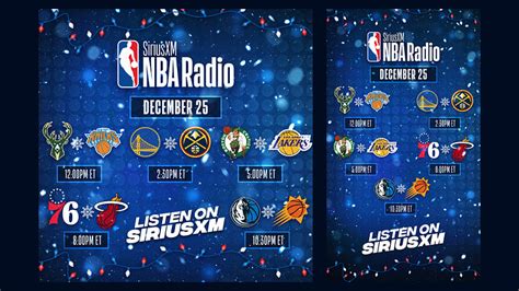 SiriusXM NBA Radio XMAS Day by Justin Garand on Dribbble