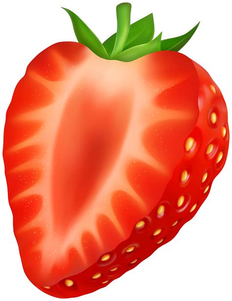 Strawberries clipart half, Strawberries half Transparent FREE for download on WebStockReview 2024