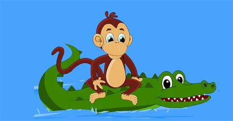 The Monkey and The Crocodile - Panchatantra Stories | Little Authors