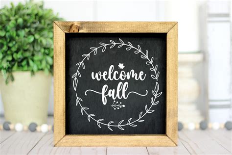 Welcome Fall SVG I Fall Door Sign SVG Graphic by Happy Printables Club ...