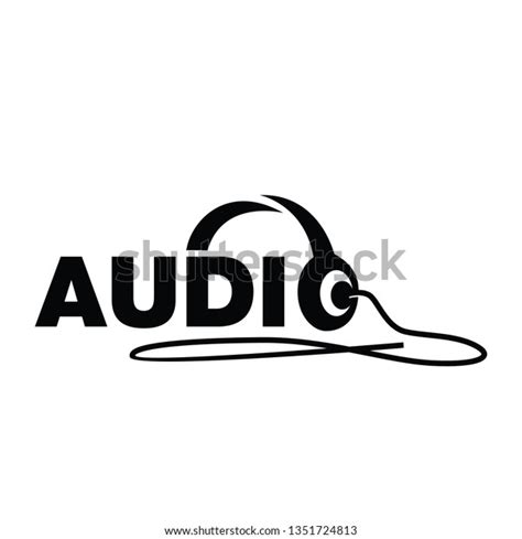 Typography Audio Logo Design Idea Stock Vector (Royalty Free) 1351724813 | Shutterstock