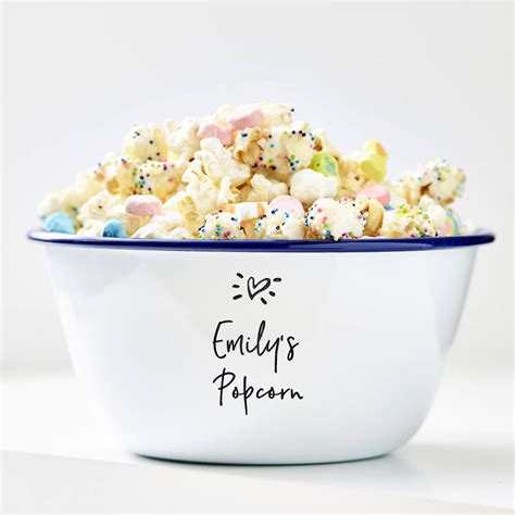 Children's Personalised Popcorn Bowl By Sophia Victoria Joy