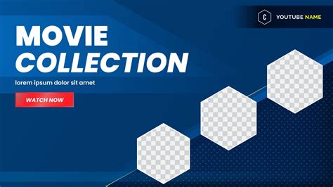 Video thumbnail template of movie collection 8888404 Vector Art at Vecteezy